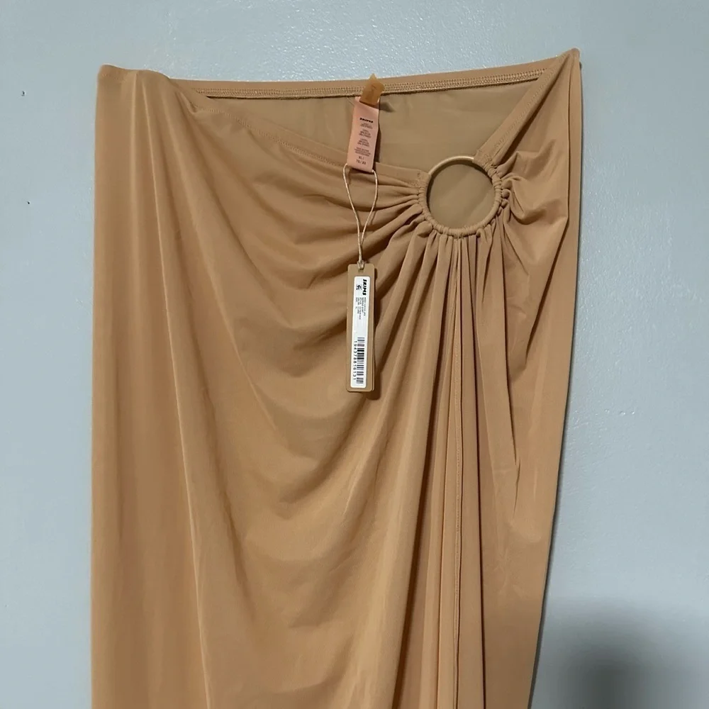 SKIMS COVER UP Mesh Long Sarong Color Ochre Size XL